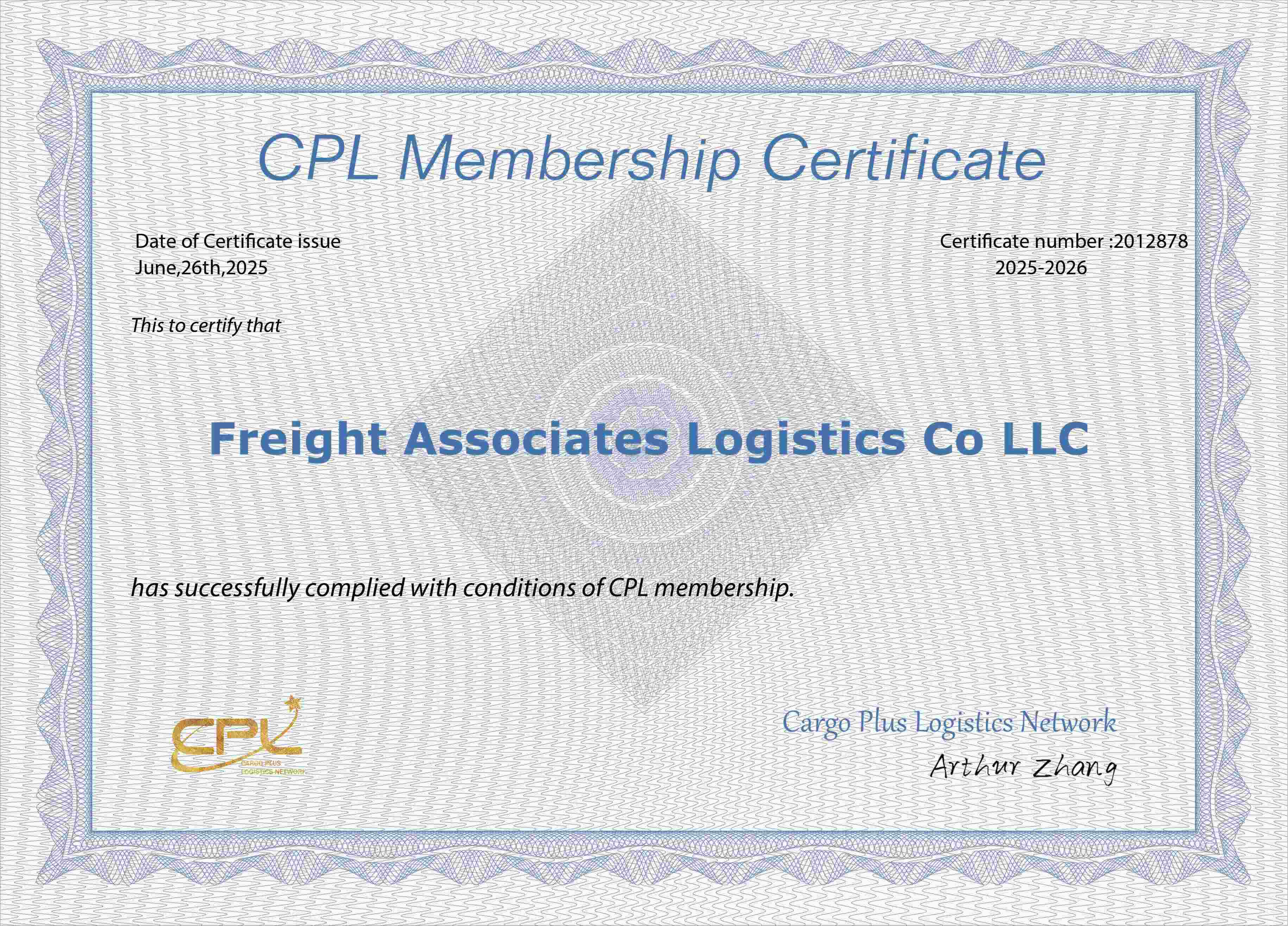 Compress_Saudi Arabia CPL Membership Certificate 拷贝